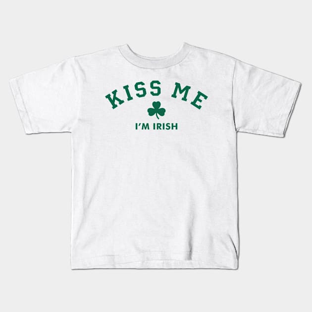 Kiss Me I'm Irish Kids T-Shirt by jhonybrothers_cloth.ltd